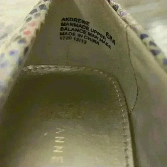 Anne Klein Colorful Floral Faux Snake Leather Driving Flats Slip On Shoes Size 6 - Picture 7 of 11